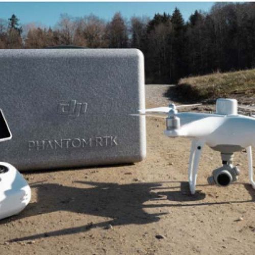 Equipo de dron para medición